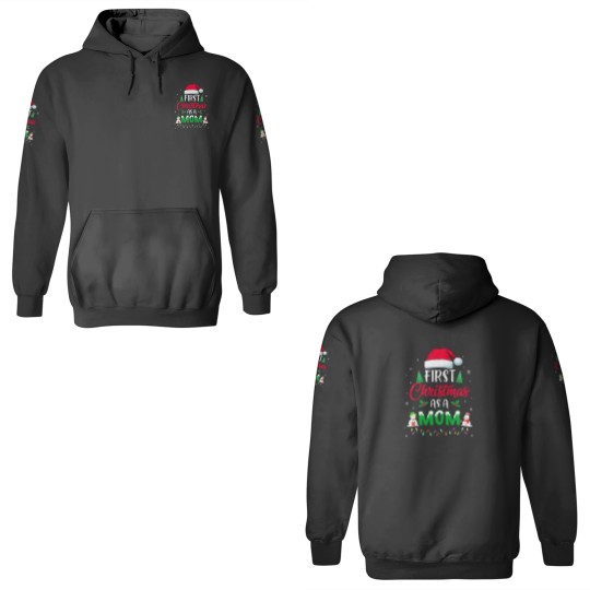 Discover First Christmas As A Mom Funny Christmas New Mommy 3D Hoodies