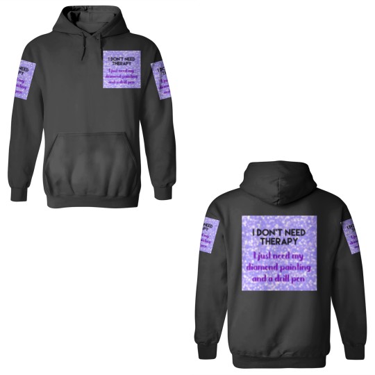 Discover Diamond Painting No Therapy 3D Hoodies