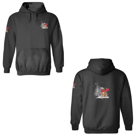 Discover Golden Retriever Is Watching The Snow Falls Christ 3D Hoodies