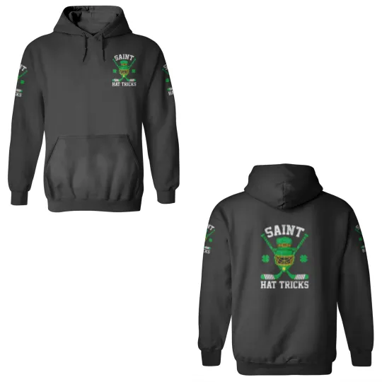 Discover St Patrick's Day Hockey Shamrock Kids Boys Saint H 3D Hoodies