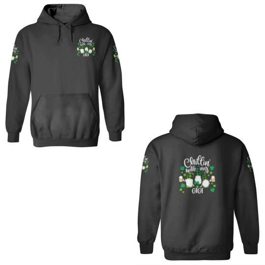 Discover Chillin With My Gigi St Patricks Day Gnomes Garden 3D Hoodies