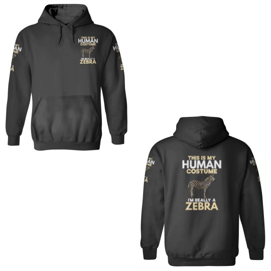 Discover My Human Costume Really Zebra Lover Zookeeper Gift 3D Hoodies