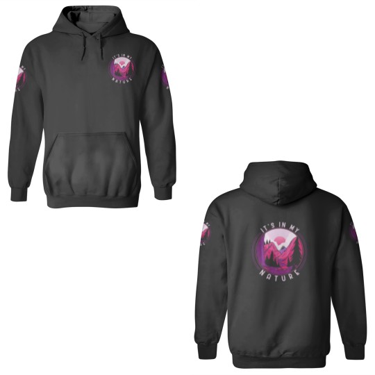 Discover Funny Hiking Mountains Meme Quote Its In My Nature 3D Hoodies