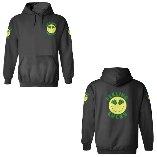 Discover St Patrick's Day I Feel Lucky Leopard Clover Graph 3D Hoodies