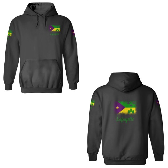 Discover Cajun Flag Mardi Gras Louisiana Custom City 3D Hoodies