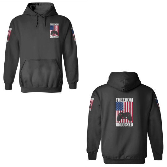 Discover Gamer 4Th Of July Freedom Unlocked Video Games 3D Hoodies