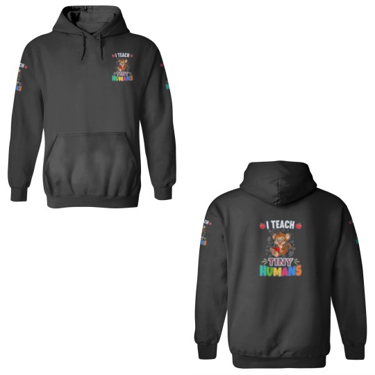 Discover I Teach Tiny Humans Primary Elementary Teacher Cla 3D Hoodies