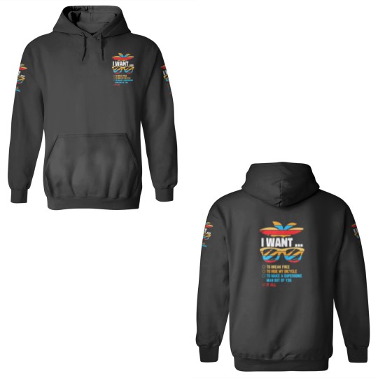 Discover I Want To Break Free To Ride My Bicycle It All Gif 3D Hoodies
