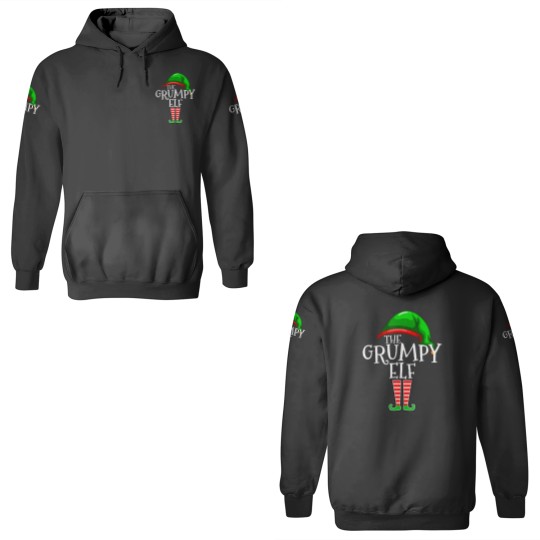 Discover The Grumpy Elf Family Matching Group Christmas Gif 3D Hoodies