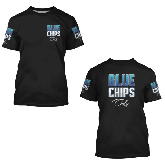 Discover Blue Chips Stocks Trader Business Investment 3D T Shirts