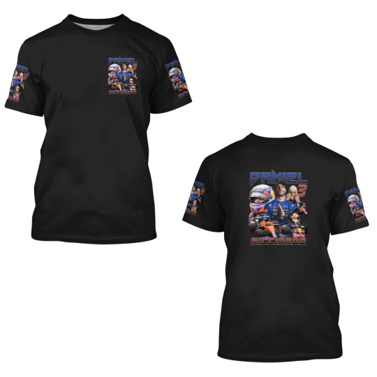 Discover Daniel Ricciardo McLaren Racing 90s Vintage Bootleg Unisex Rap 3D T Shirts