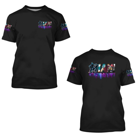 Discover MIAMI Sports team 3D T Shirts, Marlins,Dolphins,Heat,Panthers & Hurricanes! Vintage Gift for Miami Fans