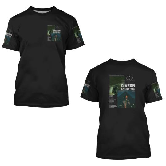 Discover Vintage Bootleg Inspired Giveon - Give or Take, Graphic Unisex Album List 3D T Shirts