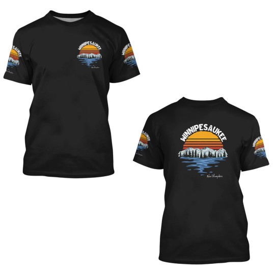 Discover Vintage Lake Winnipesaukee New Hampshire Souvenir 3D T Shirts
