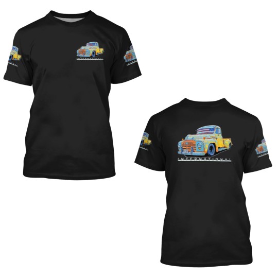 Discover 1951 1952 INTERNATIONAL HARVESTER PICK UP RATROD 3D T Shirts