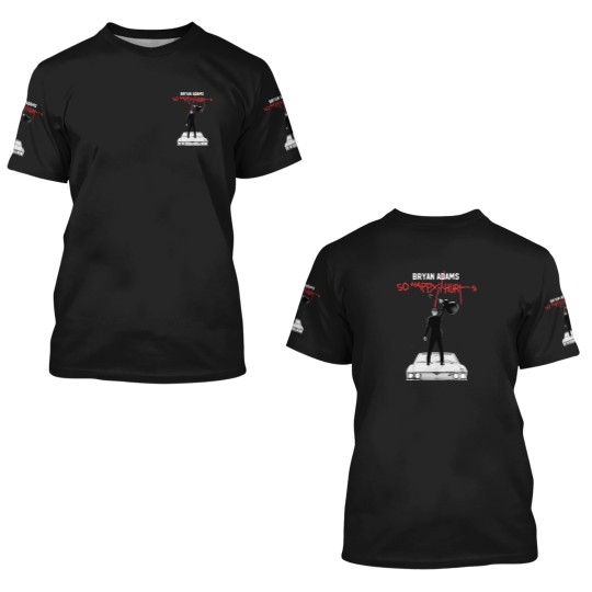 Discover Color Bryan Adams Tour 2023 3D T Shirts, So Happy Hurts Tour, Vintage Bryan Adams 3D T Shirts