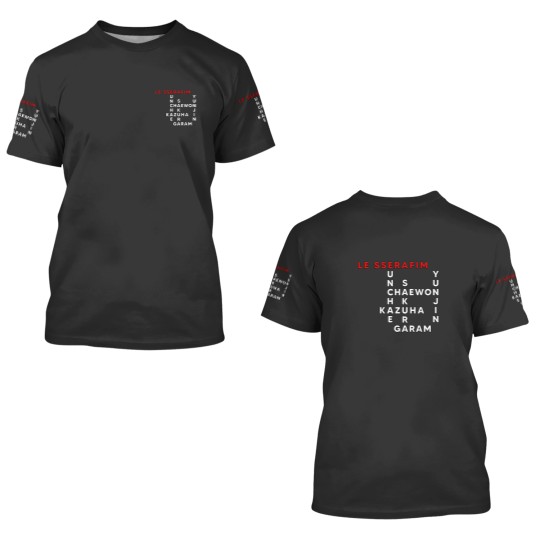 Discover LE SSERAFIM Crosswords 3D T Shirts