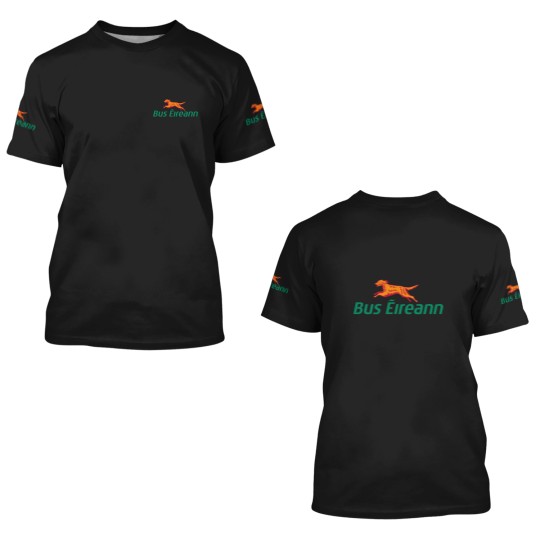 Discover Irish Bus Eireann logo 3D T Shirts