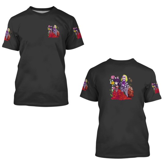 Discover Beetlejuice and Lydia Flowers 3D T Shirts