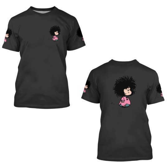 Discover Mafalda with newly-raised disheveled nightgown Quino argentina cartoon 3D T Shirts