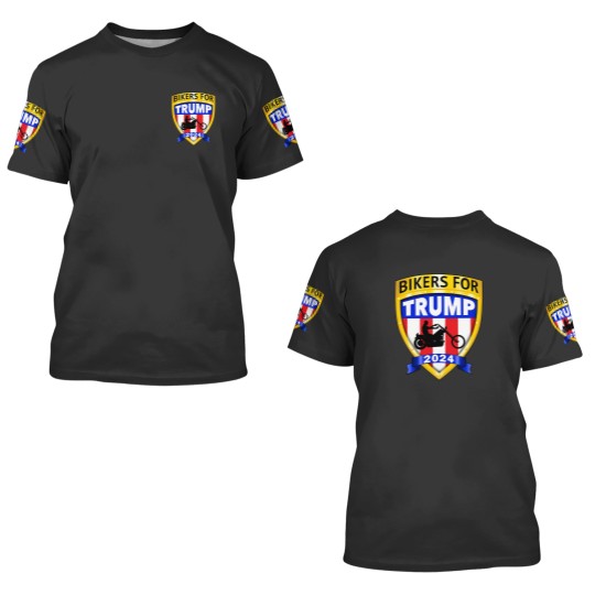 Discover Bikers for Trump 2024 American 3D T Shirts