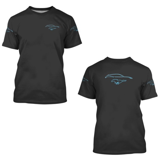 Discover Mustang Mach-E Silhouette - Mustang Mach E - 3D T Shirts