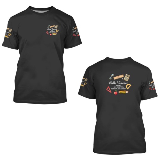 Discover Math Teacher 3D T-Shirt - Engaging Gift for Math Enthusiasts