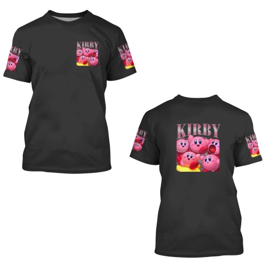 Discover Vintage Kirby 3D T-Shirt - Cute and Fun Design