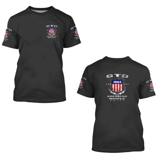 Discover 1964 GTO American Muscle v3 3D T Shirts