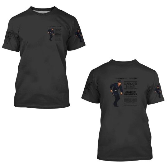 Discover Marty Robbins fighter BalladsBig Iron 3D T Shirts