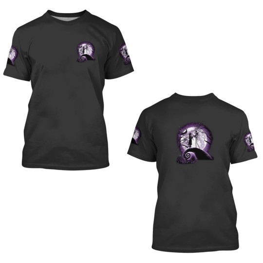 Discover Moonlight Nightmare (Purple) - Nightmare Before Christmas - 3D T Shirts