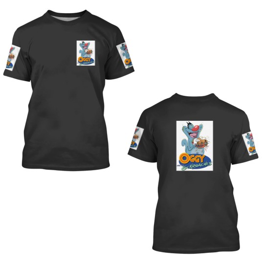 Discover Oggy and the cockroaches 3D T Shirts
