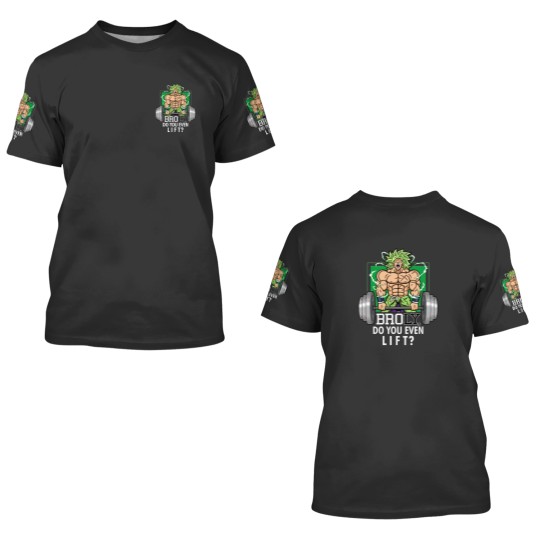 Discover Brolifting Super Saiyan Gym Lifting Broly Anime Workout 3D T Shirts