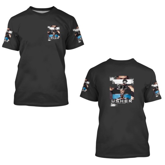 Discover Usher 2024 Tour 3D T Shirts