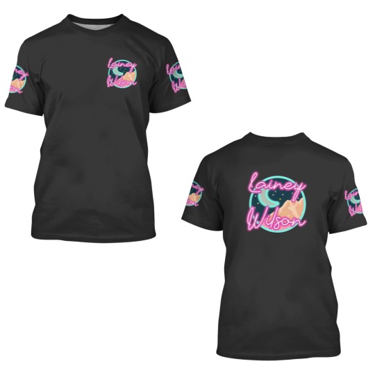 Discover Lainey Wilson Cowboy Neon 3D T Shirts