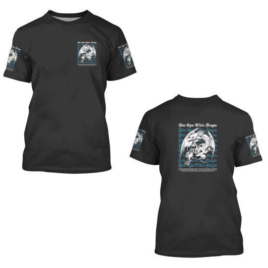 Discover Blue Eyes White Dragon Yugioh Duel Monsters Anime 3D T Shirts