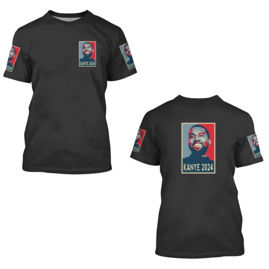 Discover Kanye 2024 President 3D T Shirts, Kanye For President 2024 3D T Shirts