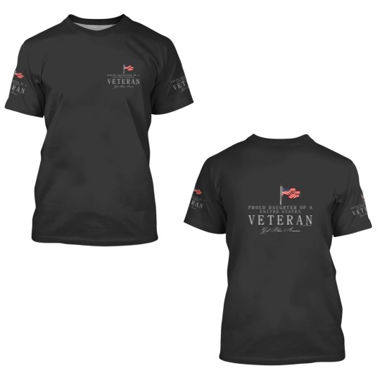 Discover Proud Daughter Of A Us Veteran 3D T Shirts
