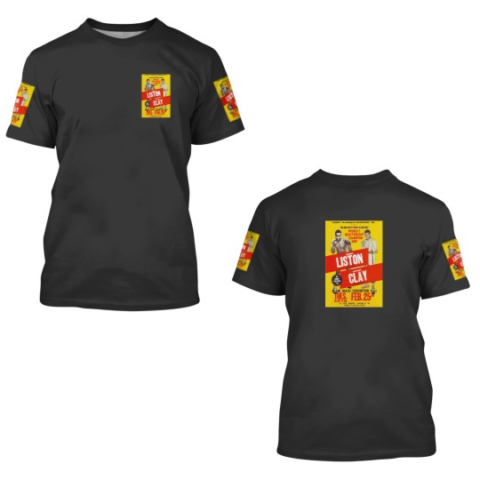 Discover Cassius Clay Ali vs Sonny Liston February 25th 1964 3D T Shirts