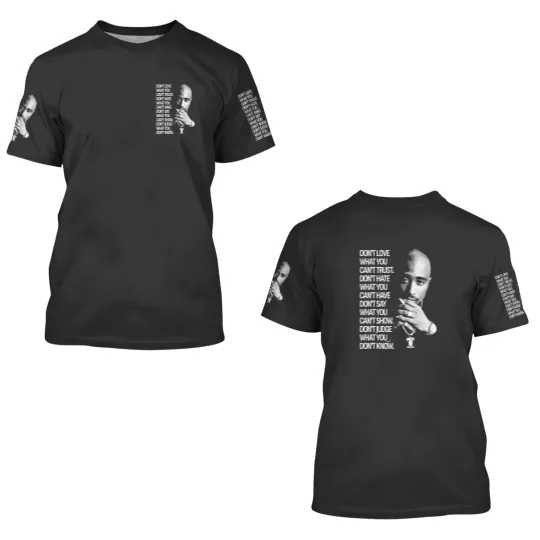 Discover 90s Tupac Quote 3D T-Shirt