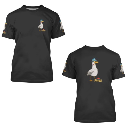 Discover Seagull with fries 3D T Shirts
