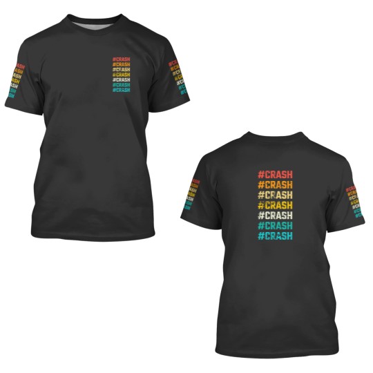 Discover Hashtag Crash Crash 3D T Shirts