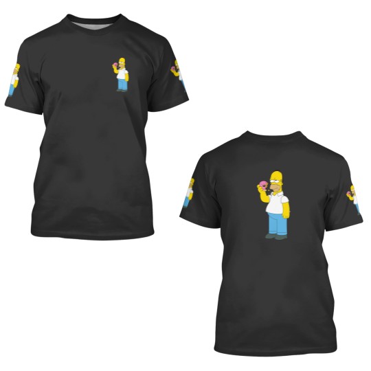 Discover The Simpsons Homer Simpson Donut 3D T Shirts