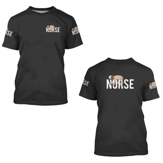 Discover Nurse Sloth Sloth Animal Lovers Nursing Gift 3D T Shirts