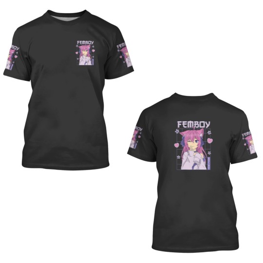 Discover Femboy Anime Cute Little Femboy 3D T Shirts