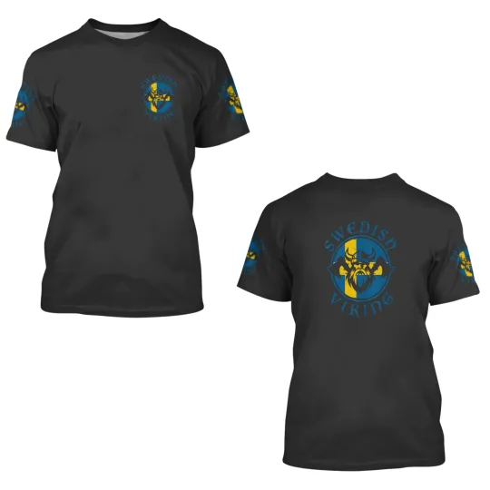 Discover Sweden Viking Swedish Flag Pride Sverige Souvenir Tank Top 3D T Shirts