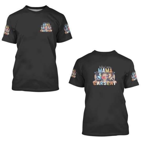 Discover BlueyDad Mama Car Seat 3D T-Shirt