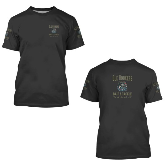 Discover Ole Hookers Bait and Tackle Funny Fish Series 2 3D T Shirts