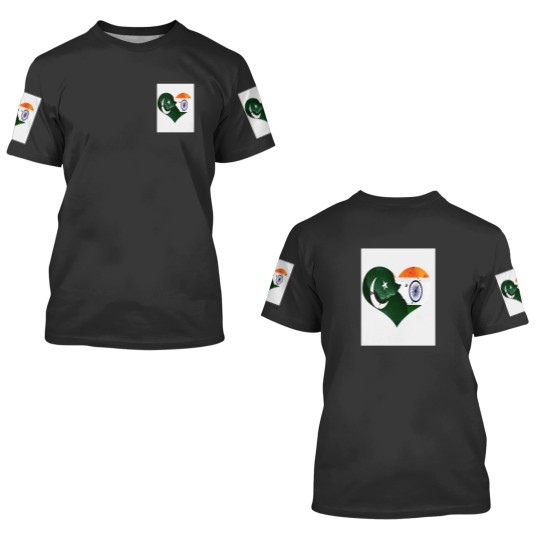 Discover Pakistan India Heart 3D T Shirts