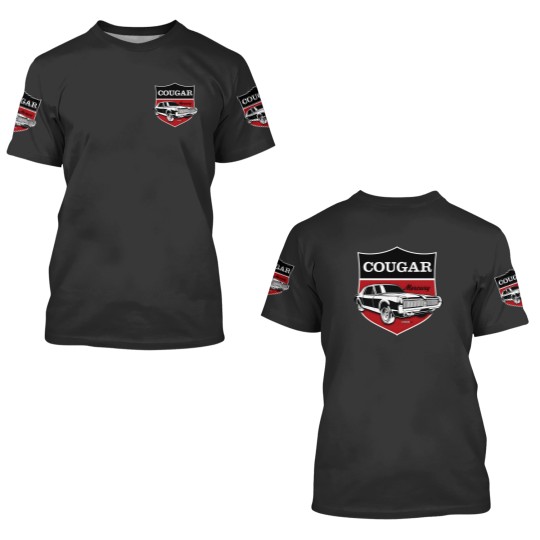 Discover Classic Mercury Cougar crest 3D T Shirts